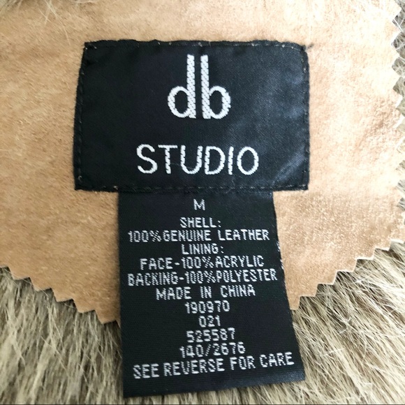 NWOT Leather and Faux Fur Coat M - Picture 5 of 8